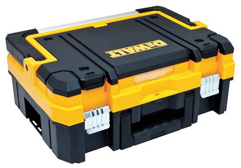 DEWALT Plastic Portable Stackable Tool Box, 7 in Overall Height, 17 in Overall Width - 28AD32 ...