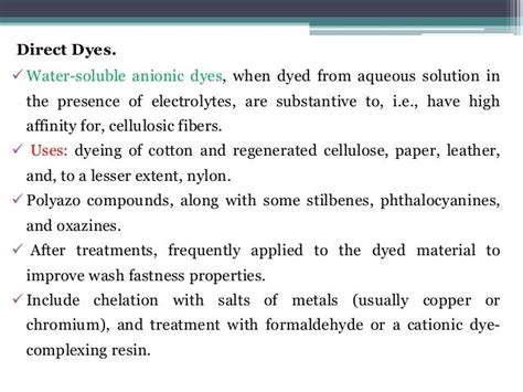 Introduction to dyes