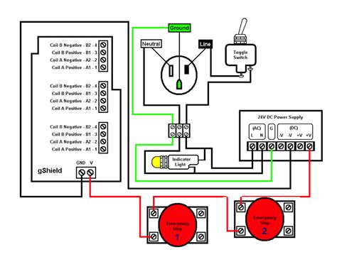 Schematic Emergency Stop Button Wiring Diagram - Worksly