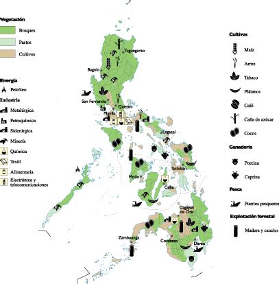 Philippines Economic map | Vector World Maps