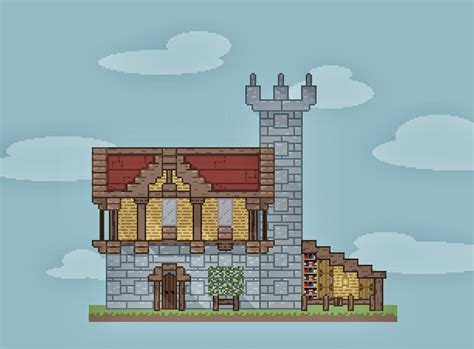 Minecraft house in Pixel Art!