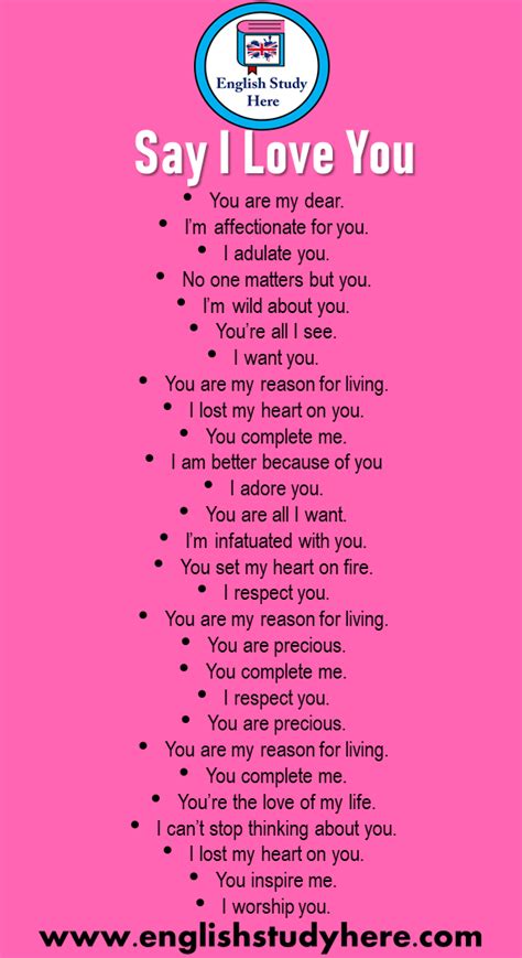 Say I Love You, English Phrases - English Study Here