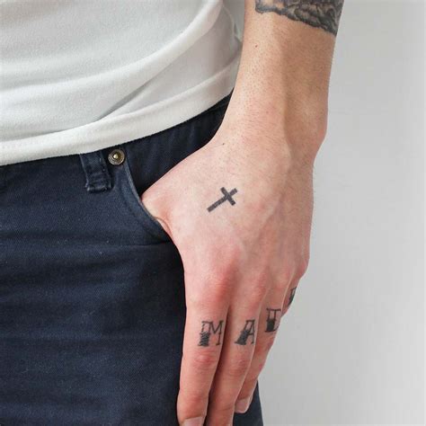 Small Black Cross Temporary Tattoo Set – TattooIcon