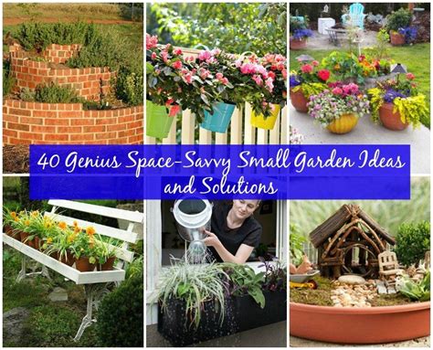 40 Genius Space-Savvy Small Garden Ideas and Solutions | Small gardens, Small garden, Small ...