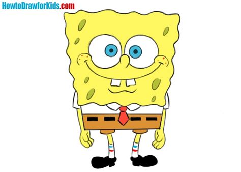 How To Draw Spongebob Cartoon Characters Step By Step