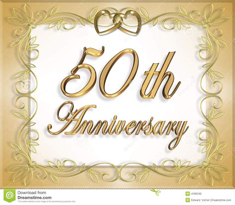 Golden Jubilee Anniversary Card` - Card Template