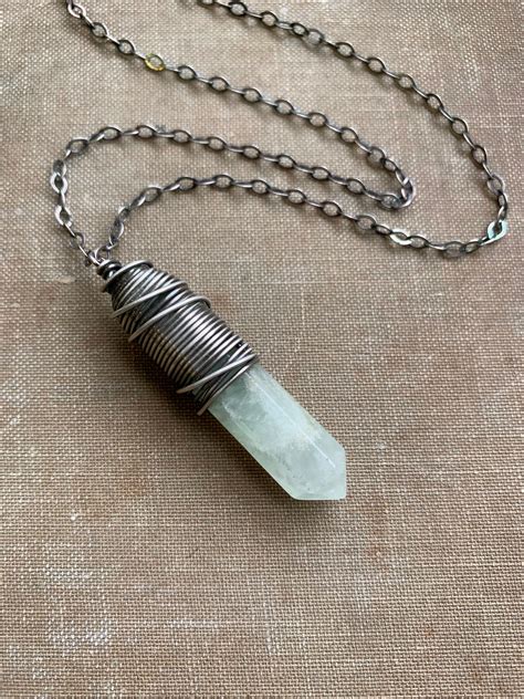 Prehnite Crystal Necklace