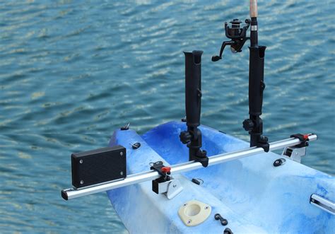 Brocraft Kayak Trolling Motor Mount Universal + Two Rocket Launcher Rod ...