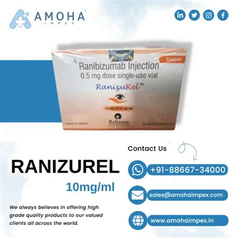 RanizuRel Ranibizumab injection at Rs 17000/vial | Ranibizumab ...