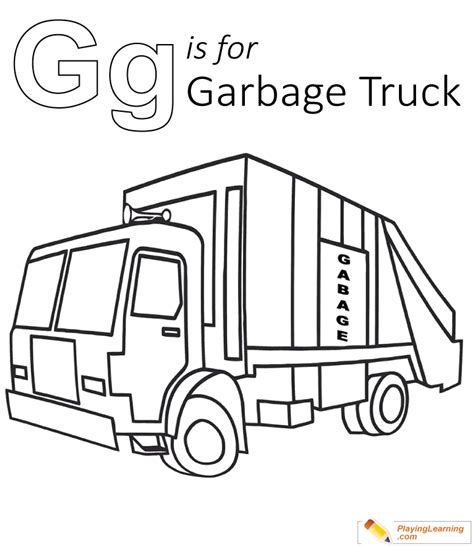 Garbage Truck Coloring Pages To Print