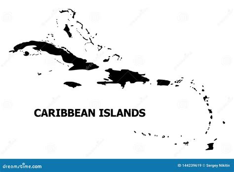 Caribbean Islands Central America Map Blackboard Chalkboard Cartoon Vector | CartoonDealer.com ...