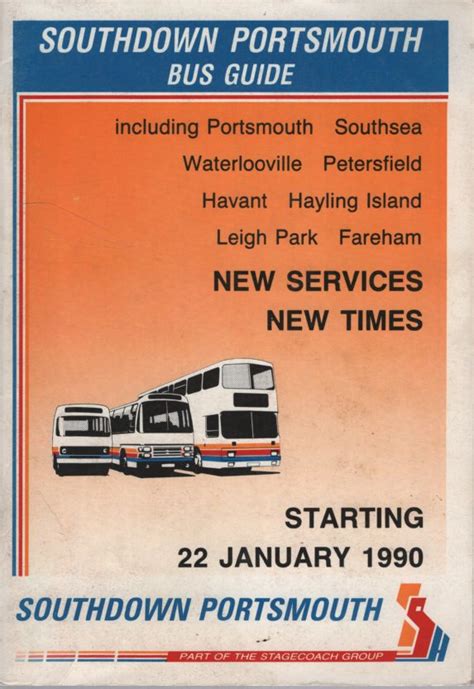 Stagecoach Group - Southdown/Portsmouth - 1990 Bus Timetable