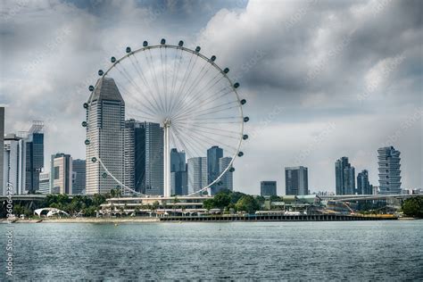 Singapore Flyer the giant ferris wheel in Singapore Stock Photo | Adobe ...