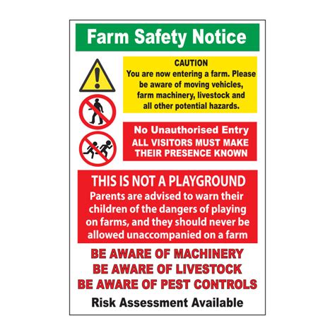 Farm Safety - Smart Art Signs