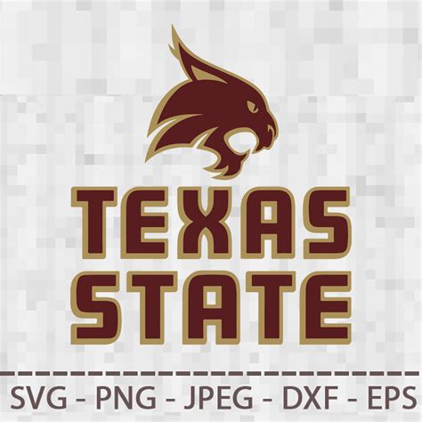 Texas State Bobcats Logo SVG PNG JPEG DXF Digital Cut Vecto - Inspire Uplift