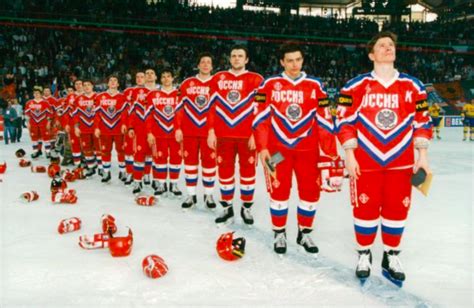 Russia Men's National Ice Hockey Team 1993 at World Championships in ...