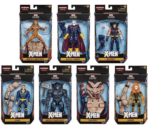 Marvel X-Men Marvel Legends Sugar Man Series Set of 7 Action Figures Hasbro - ToyWiz