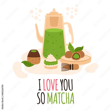 Matcha tea ceremony. Japanese green tea ceremony, matcha latte or tea ...