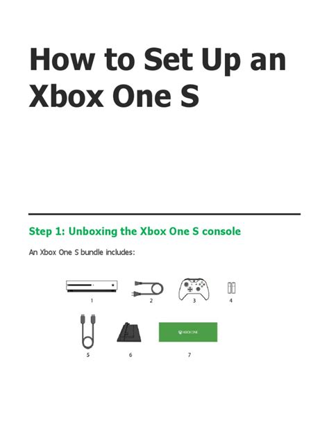 How To Set Up An Xbox One S Final | PDF | Xbox | Hdmi