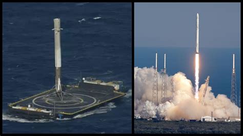 Watch SpaceX’s Falcon 9 Rocket Successfully Landing on Ocean Barge