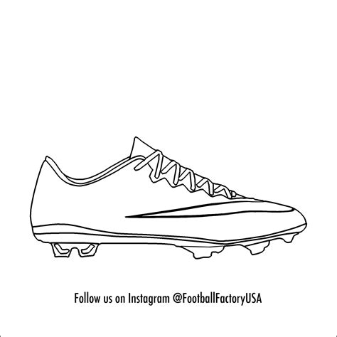 Football Cleats Drawing at GetDrawings | Free download