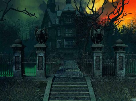 Free Animated Haunted House Wallpaper - WallpaperSafari