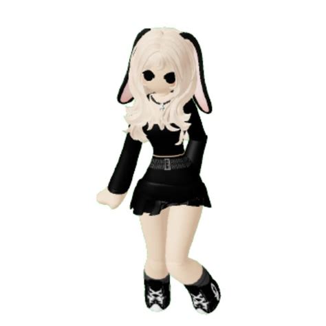 Chibi Roblox Avatar | Chibi girl, Black outfit, Virtual girl