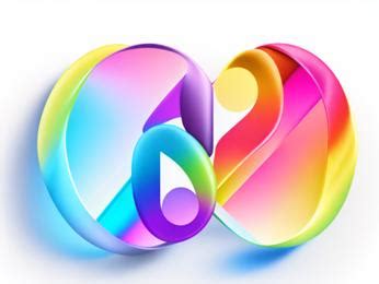 A colorful logo with a musical note in the middle Image & Design ID 0000253373 - SmileTemplates.com