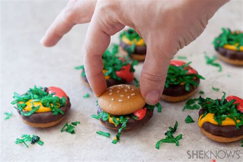 Easy-to-assemble, no-bake hamburger sandwich cookies – SheKnows