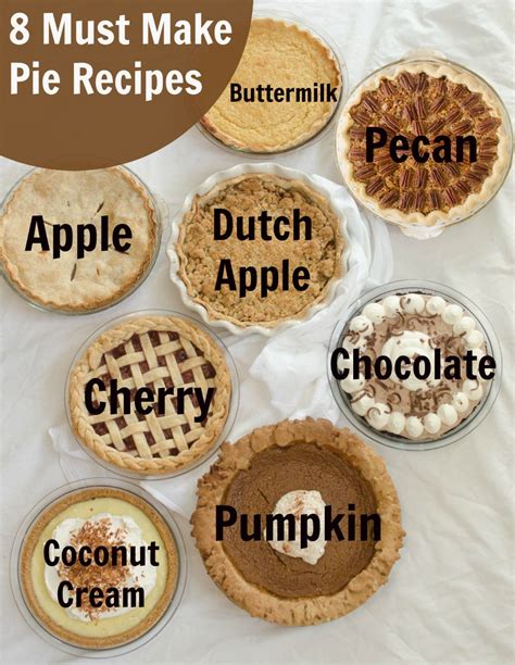 8 Must-Make Pie Recipes for Your Holidays ~ You need something ...