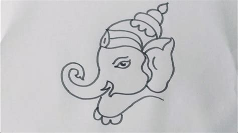 Lord Vinayagar Drawing||Lord Ganesha Drawing||Easy drawing step by step ...