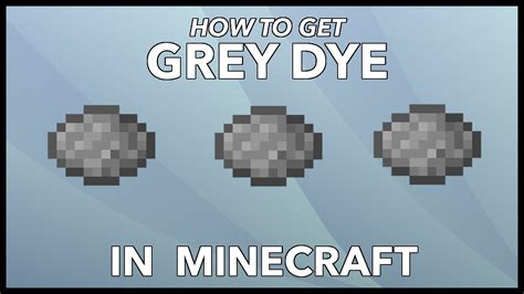 Grey Dye Minecraft ~ How To Get Gray Dye In Minecraft | Bodowasudo