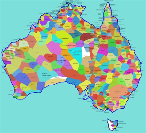 Australia Aboriginal Tribes Map - Australia • mappery