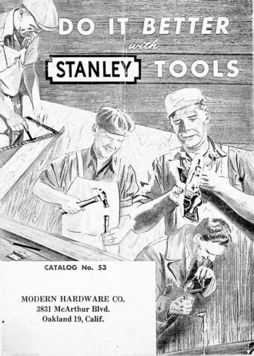 Do It Better with Stanley Tools : Catalog No. 53 : Stanley Tools ...