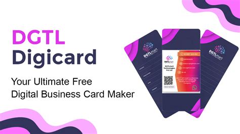 Free Digital Business Card Maker: Create Professional Cards Online - Dgtldigicard - Medium