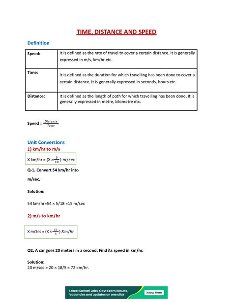 SOLUTION: Methods and types of time speed distance with examples - Studypool