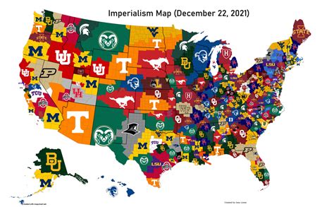 Week 1 Imperialism Map : r/CFB