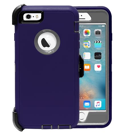 iPhone 6 Plus Case, [Full body] [Heavy Duty Protection] Shock Reduction ...