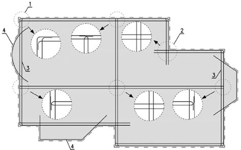 Rules for arranging the peripheral tie beam reinforcement in ...