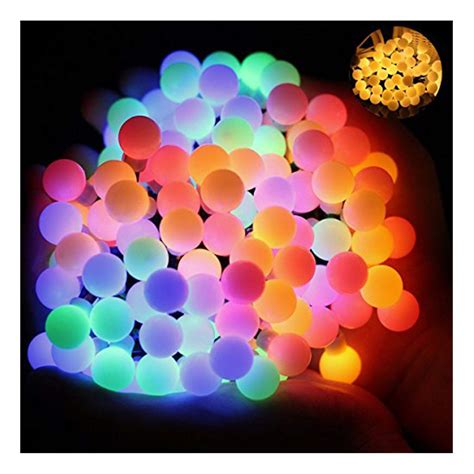 17Ft 60 LED Waterproof Color Changing Globe String Lights for Outdoor ...