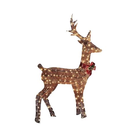 SuoKom Christmas Deer Light Decor, Glittering Deer with Strip Lights ...