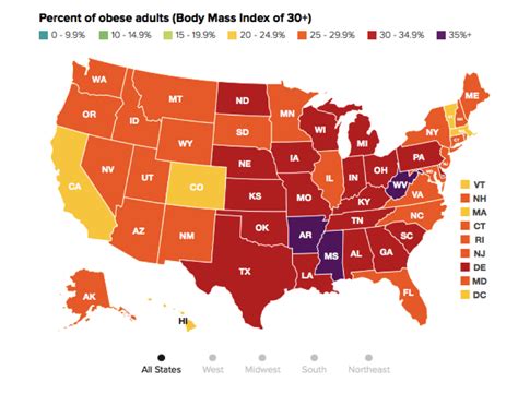 Cdc Obesity Map | Gadgets 2018