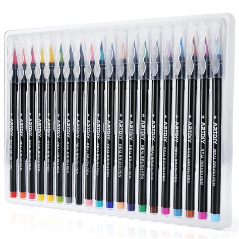 Watercolor Brush Pens 20 colors Real Brush Pen Professional Painting ...