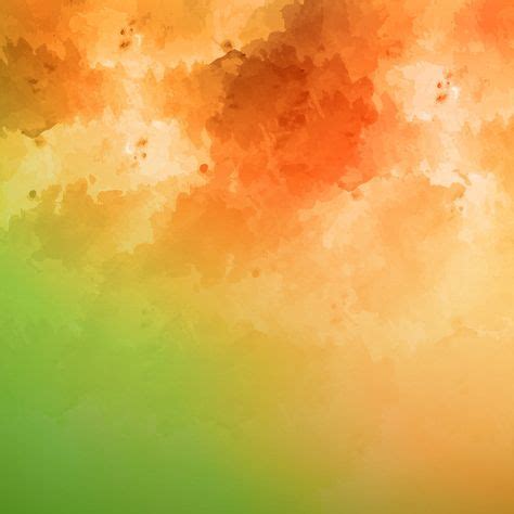 Green Orange Watercolor Fantasy Background Material (с изображениями) | Фоновые изображения ...