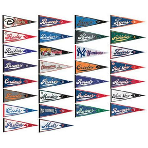 MLB Pennant Set - 30 Teams - Walmart.com