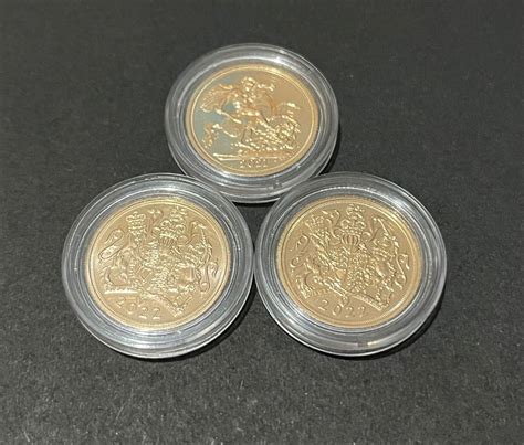 Three gold sovereign coins | eBay