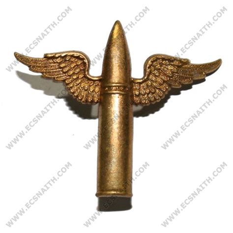 RAF Air Gunner Brass Lapel Badge Pre-1940 - E.C.Snaith and Son Ltd