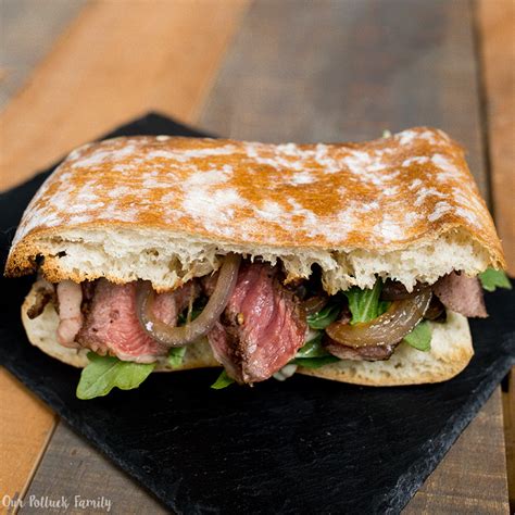 Ribeye Steak Sandwich Recipe - Our Potluck Family