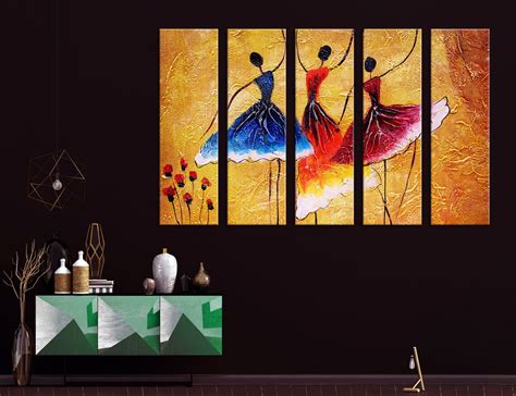 Oil Painting Dance Wall Art Oil Painting Dance Wall Decor - Etsy