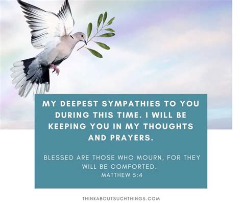 24 Comforting Biblical Condolence Messages To Share | Think About Such ...